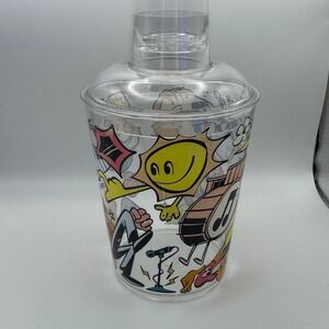 Plastic LIVE NATION Cocktail Juice Shaker Cup w/Shot Glass